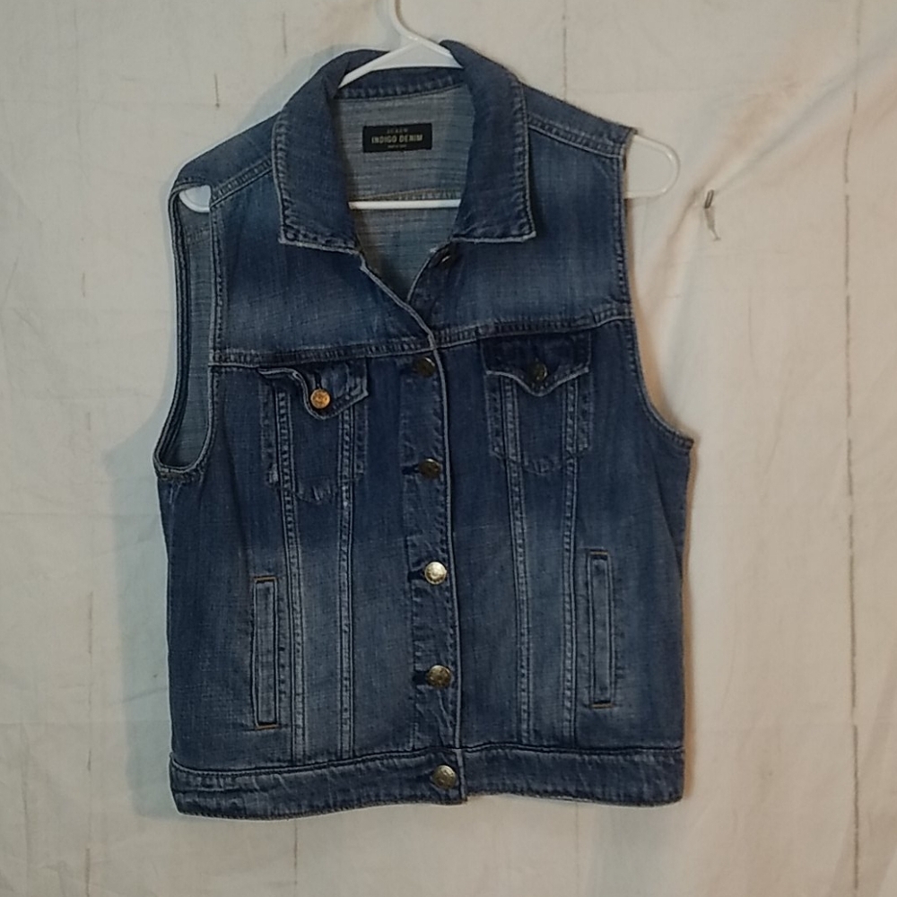J Crew Indigo Denim Vest - Picture 3 of 7